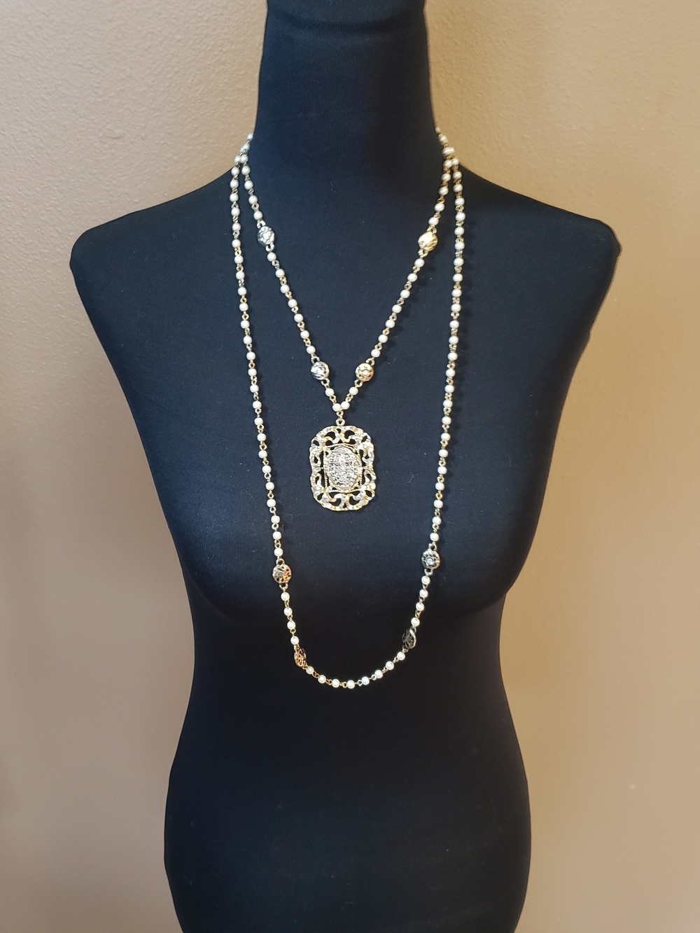 Vintage St. Benedict Medal  Necklace